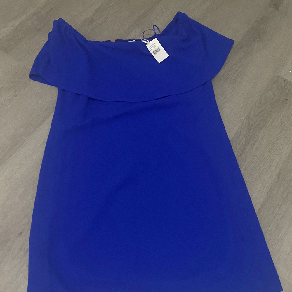 🌿Charles Henry Off‎ Shoulder Royal Blue Top